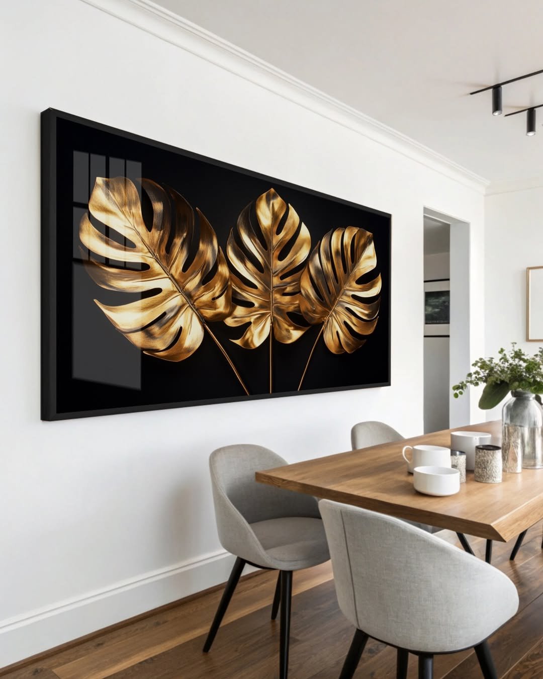 Quadro Decorativo Costela de Adão douradas